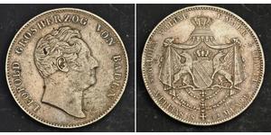 2 Thaler 巴登大公國 (1806 - 1918) 銀 利奥波德 (巴登)