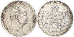 2 Thaler 普魯士王國 (1701 - 1918) 銀 腓特烈·威廉四世 (1795 - 1861)