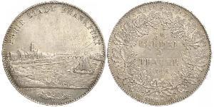 2 Thaler 法蘭克福自由市 銀 