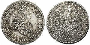2 Thaler 神圣罗马帝国 (962 - 1806) 銀 利奥波德一世 (神圣罗马帝国)(1640-1705)