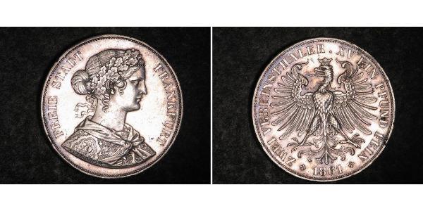 2 Thaler 联邦州 (德国) 銀 