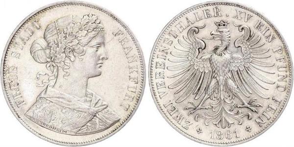 2 Thaler 联邦州 (德国) 銀 