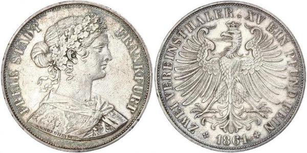 2 Thaler 联邦州 (德国) 銀 