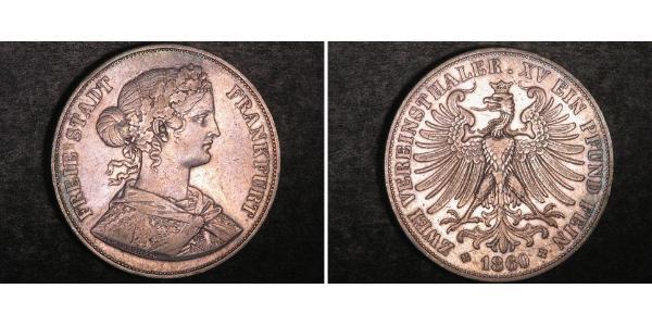 2 Thaler 联邦州 (德国) 銀 