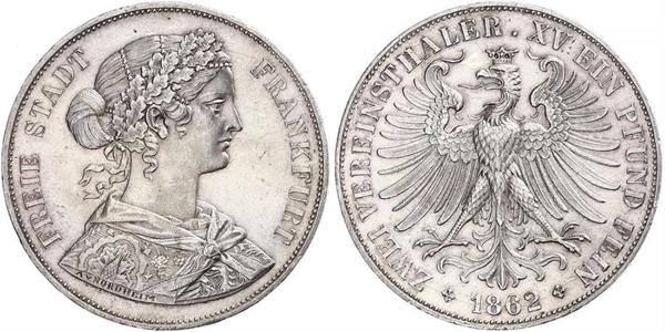 2 Thaler 联邦州 (德国) 銀 