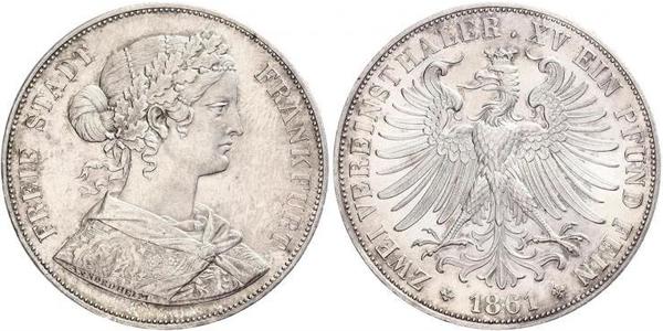2 Thaler 联邦州 (德国) 銀 