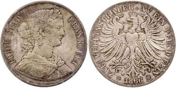2 Thaler 联邦州 (德国) 銀 