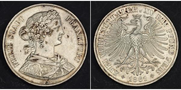 2 Thaler 联邦州 (德国) 銀 