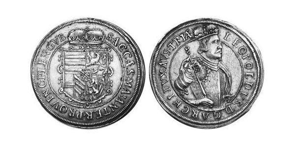 2 Thaler 阿尔萨斯 銀 Leopold V, Archduke of Austria (1586 – 1632)