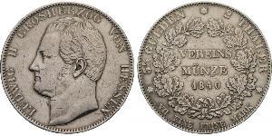 2 Thaler 黑森-达姆施塔特 (1806 - 1918) 銀 路德维希二世 (黑森大公)