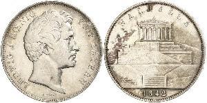 2 Thaler / 3.5 Gulden Royaume de Bavière (1806 - 1918) Argent Louis Ier de Bavière(1786 – 1868)