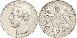 2 Thaler / 3.5 Gulden Royaume de Hanovre (1814 - 1866) Argent Georges V de Hanovre (1819 - 1878)