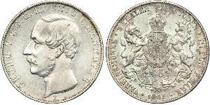 2 Thaler / 3.5 Gulden Royaume de Hanovre (1814 - 1866) Argent Georges V de Hanovre (1819 - 1878)