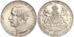 2 Thaler / 3.5 Gulden Royaume de Hanovre (1814 - 1866) Argent Georges V de Hanovre (1819 - 1878)