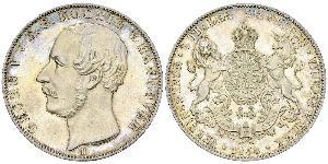 2 Thaler / 3.5 Gulden Royaume de Hanovre (1814 - 1866) Argent Georges V de Hanovre (1819 - 1878)