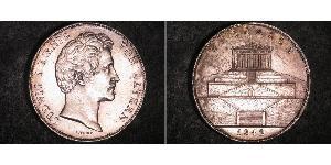 2 Thaler / 3.5 Gulden Regno di Baviera (1806 - 1918) Argento Ludovico I di Baviera (re)(1786 – 1868)