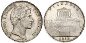 2 Thaler / 3.5 Gulden Regno di Baviera (1806 - 1918) Argento Ludovico I di Baviera (re)(1786 – 1868)