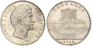 2 Thaler / 3.5 Gulden Regno di Baviera (1806 - 1918) Argento Ludovico I di Baviera (re)(1786 – 1868)