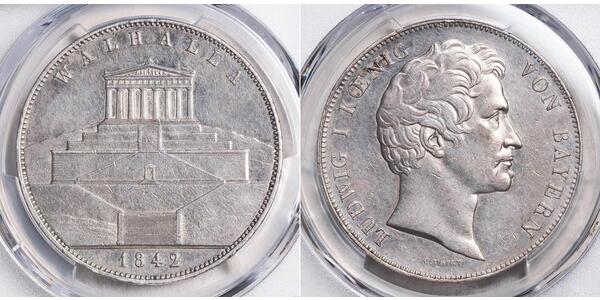 2 Thaler / 3.5 Gulden Regno di Baviera (1806 - 1918) Argento Ludovico I di Baviera (re)(1786 – 1868)
