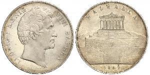 2 Thaler / 3.5 Gulden Reino de Baviera (1806 - 1918) Plata Luis I de Baviera(1786 – 1868)