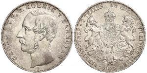 2 Thaler / 3.5 Gulden Reino de Hannover (1814 - 1866) Plata Jorge V de Hannover (1819 - 1878)