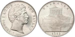 2 Thaler / 3.5 Gulden Königreich Bayern (1806 - 1918) Silber Ludwig I. (Bayern)(1786 – 1868)