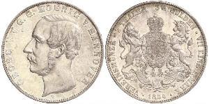 2 Thaler / 3.5 Gulden Königreich Hannover (1814 - 1866) Silber Georg V. (Hannover) (1819 - 1878)