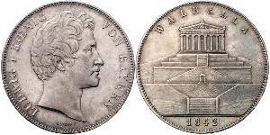 2 Thaler / 3.5 Gulden 巴伐利亞王國 (1806 - 1918) 銀 路德维希一世 (巴伐利亚)