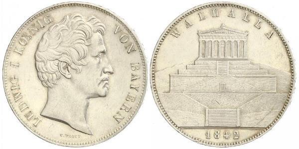 2 Thaler / 3.5 Gulden 巴伐利亞王國 (1806 - 1918) 銀 路德维希一世 (巴伐利亚)