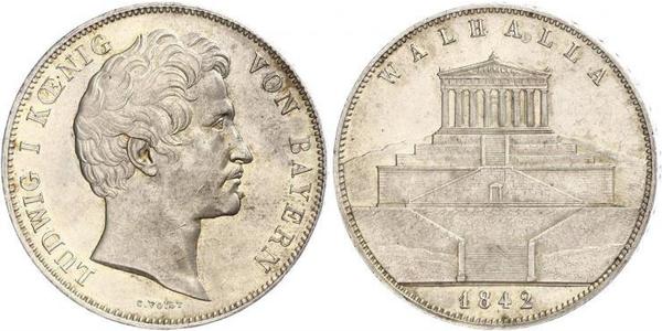 2 Thaler / 3.5 Gulden 巴伐利亞王國 (1806 - 1918) 銀 路德维希一世 (巴伐利亚)