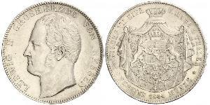 2 Thaler / 3½ Gulden Grand-duché de Hesse (1806 - 1918) Argent Louis II de Hesse