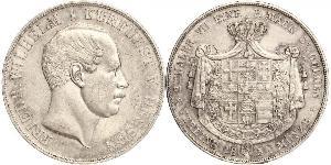 2 Thaler / 3½ Gulden Grand-duché de Hesse (1806 - 1918) Argent Frédéric-Guillaume Ier de Hesse (1802 - 1875)