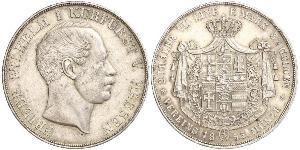 2 Thaler / 3½ Gulden Grand-duché de Hesse (1806 - 1918) Argent Frédéric-Guillaume Ier de Hesse (1802 - 1875)