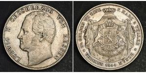 2 Thaler / 3½ Gulden Grand-duché de Hesse (1806 - 1918) Argent Louis II de Hesse