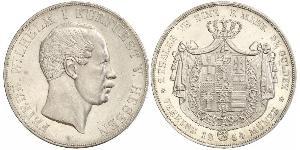 2 Thaler / 3½ Gulden Grand-duché de Hesse (1806 - 1918) Argent Frédéric-Guillaume Ier de Hesse (1802 - 1875)