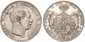 2 Thaler / 3½ Gulden Grand-duché de Hesse (1806 - 1918) Argent Frédéric-Guillaume Ier de Hesse (1802 - 1875)