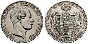 2 Thaler / 3½ Gulden Grand-duché de Hesse (1806 - 1918) Argent Frédéric-Guillaume Ier de Hesse (1802 - 1875)