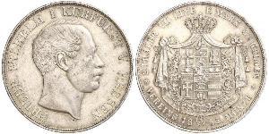 2 Thaler / 3½ Gulden Großherzogtum Hessen (1806 - 1918) Silber Friedrich Wilhelm I. (Hessen-Kassel) (1802 - 1875)