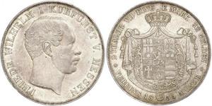 2 Thaler / 3½ Gulden Großherzogtum Hessen (1806 - 1918) Silber Friedrich Wilhelm I. (Hessen-Kassel) (1802 - 1875)