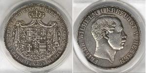 2 Thaler / 3½ Gulden Großherzogtum Hessen (1806 - 1918) Silber Friedrich Wilhelm I. (Hessen-Kassel) (1802 - 1875)