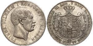 2 Thaler / 3½ Gulden Großherzogtum Hessen (1806 - 1918) Silber Friedrich Wilhelm I. (Hessen-Kassel) (1802 - 1875)