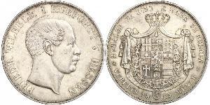 2 Thaler / 3½ Gulden Großherzogtum Hessen (1806 - 1918) Silber Friedrich Wilhelm I. (Hessen-Kassel) (1802 - 1875)