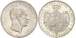 2 Thaler / 3½ Gulden 黑森-达姆施塔特 (1806 - 1918) 銀 弗里德里希·威廉 (黑森选侯) (1802 - 1875)