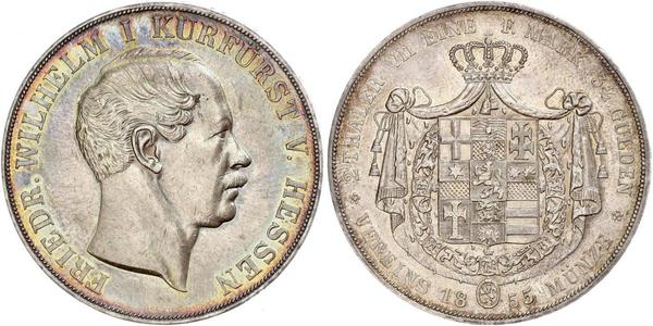 2 Thaler / 3½ Gulden 黑森-达姆施塔特 (1806 - 1918) 銀 弗里德里希·威廉 (黑森选侯) (1802 - 1875)