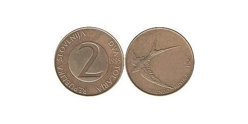 2 Tolar Slovénie Cuivre/Zinc 