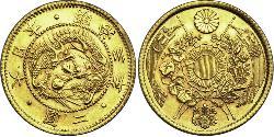 2 Yen Japanisches Kaiserreich (1868-1947) Gold Meiji the Great (1852 - 1912)
