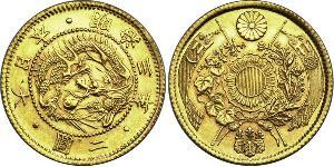 2 Yen Empire du Japon (1868-1947) Or Meiji the Great (1852 - 1912)