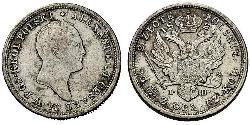 2 Zloty Empire russe (1720-1917) Argent Alexandre I (1777-1825)