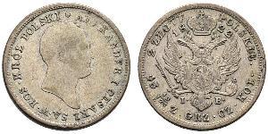2 Zloty Impero russo (1720-1917) Argento Alessandro I (1777-1825)