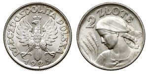 2 Zloty Seconda Repubblica Polacca (1918 - 1939) Argento 